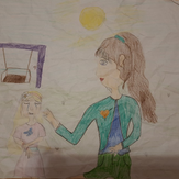 Рисунок "Прогулка на площатка" на конкурс "Конкурс детского рисунка “Как я провел лето - 2020”"