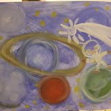 Рисунок "Изучаем планеты" на конкурс "Конкурс детского рисунка "Рисовашки - 1-6 серии""