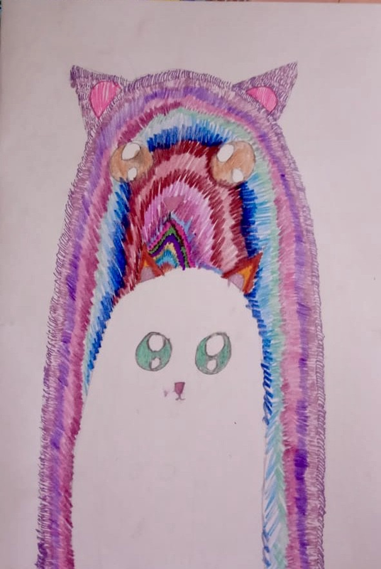 Детский рисунок - Magic Cats