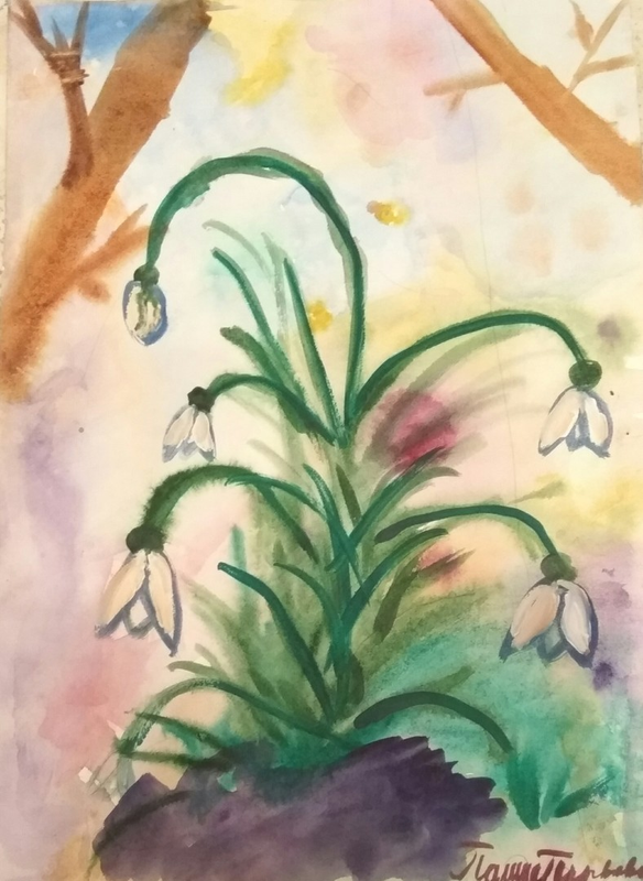 Детский рисунок - Весна