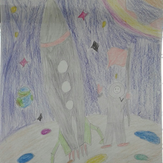 Рисунок "Привет с поверхности Луны" на конкурс "Конкурс детского рисунка “Таинственный космос - 2018”"
