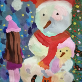 Рисунок "Мои снеговики" на конкурс "Конкурс творческого рисунка “Свободная тема-2020”"