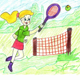 Рисунок "Удар в будущее" на конкурс "Конкурс детского рисунка “Спорт в нашей жизни”"