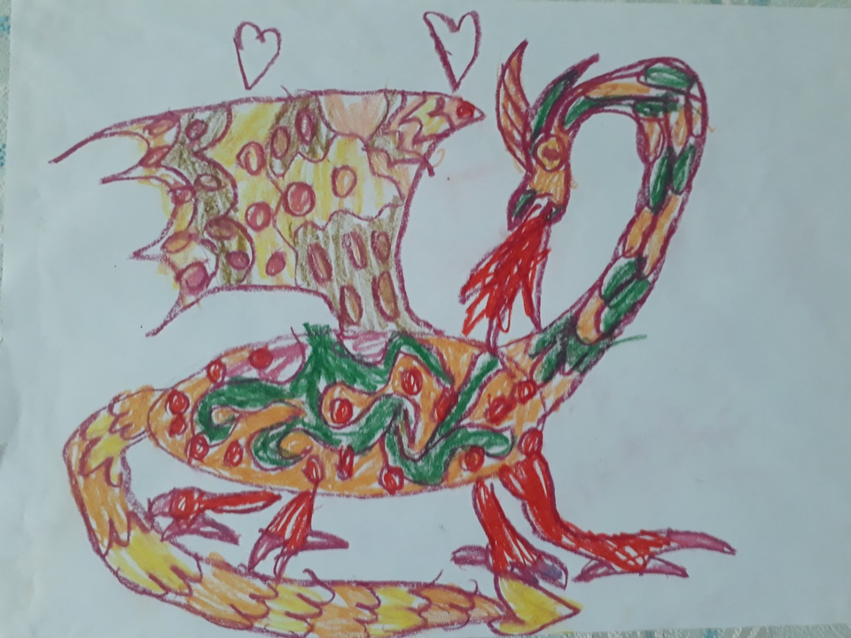 Детский рисунок - Дракон