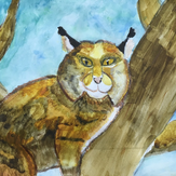 Рисунок "Дикий кот" на конкурс "Конкурс детского рисунка "Любимое животное - 2018""