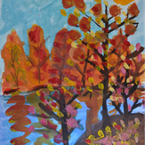Рисунок "Осень" на конкурс "Конкурс творческого рисунка “Свободная тема-2021”"
