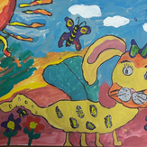 Рисунок "котозаяц" на конкурс "Конкурс детского рисунка “Невероятные животные - 2018”"