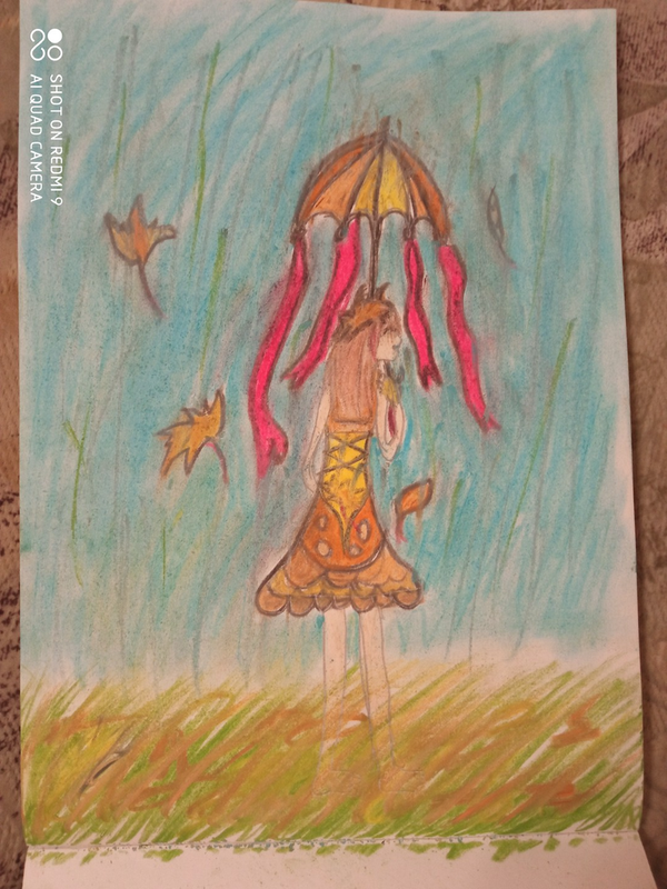 Детский рисунок - Осень
