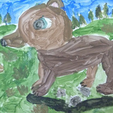 Рисунок "Медвежонок" на конкурс "Конкурс творческого рисунка “Свободная тема-2019”"