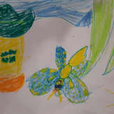 Рисунок "Домик для бабочки" на конкурс "Конкурс детского рисунка "Рисовашки и друзья""
