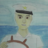 Рисунок "Капитан корабля" на конкурс "Конкурс детского рисунка “Когда я вырасту... 2018”"