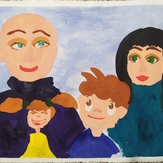 Рисунок "Веселая семейка" на конкурс "Конкурс творческого рисунка “Моя Семья - 2019”"