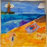 Рисунок "Когда я вырасту то буду жить на берегу моря" на конкурс "Конкурс детского рисунка “Когда я вырасту... 2018”"