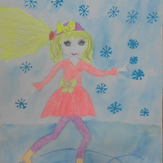 Рисунок "Танец на льду" на конкурс "Конкурс детского рисунка “Спорт в нашей жизни”"