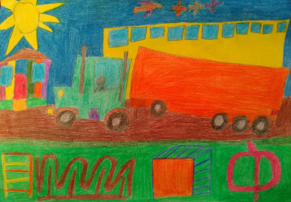Детский рисунок - Посёлок Октябрьский Саратовской области