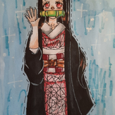 Рисунок "Незуко" на конкурс "Конкурс детского рисунка "Персонажи Аниме""