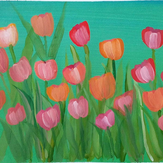 Рисунок "Букет тюльпанов" на конкурс "Весеннее настроение"