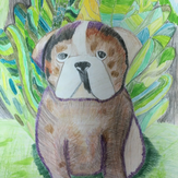 Рисунок "Собака  джунглихвостая" на конкурс "Конкурс детского рисунка “Невероятные животные - 2018”"