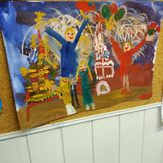 Рисунок "Мы с семьёй гуляем по Красной площади" на конкурс "Конкурс детского рисунка "Рисовашки - 1-6 серии""