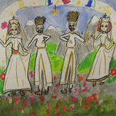 Рисунок "Грузинская свадьба" на конкурс "Конкурс творческого рисунка “Свободная тема-2019”"