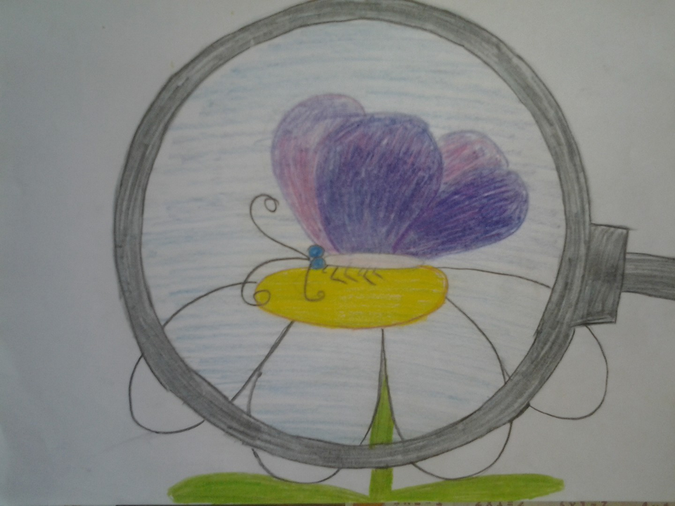 Детский рисунок - Мир на ладони