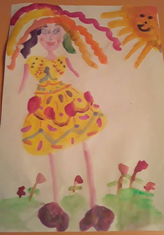 Детский рисунок - Мисс лето 2020