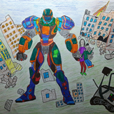 Рисунок "Роботы-помощники"