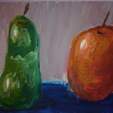Рисунок "Яблочко и грушка"