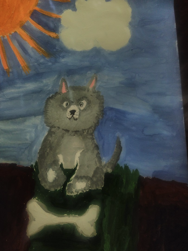 Детский рисунок - Моя собачка