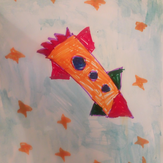Рисунок "Как бы мне хотелось в космос" на конкурс "Конкурс детского рисунка “Таинственный космос - 2018”"