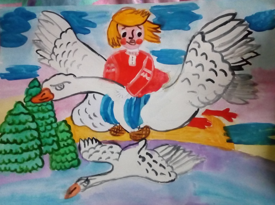 Детский рисунок - Иванушка