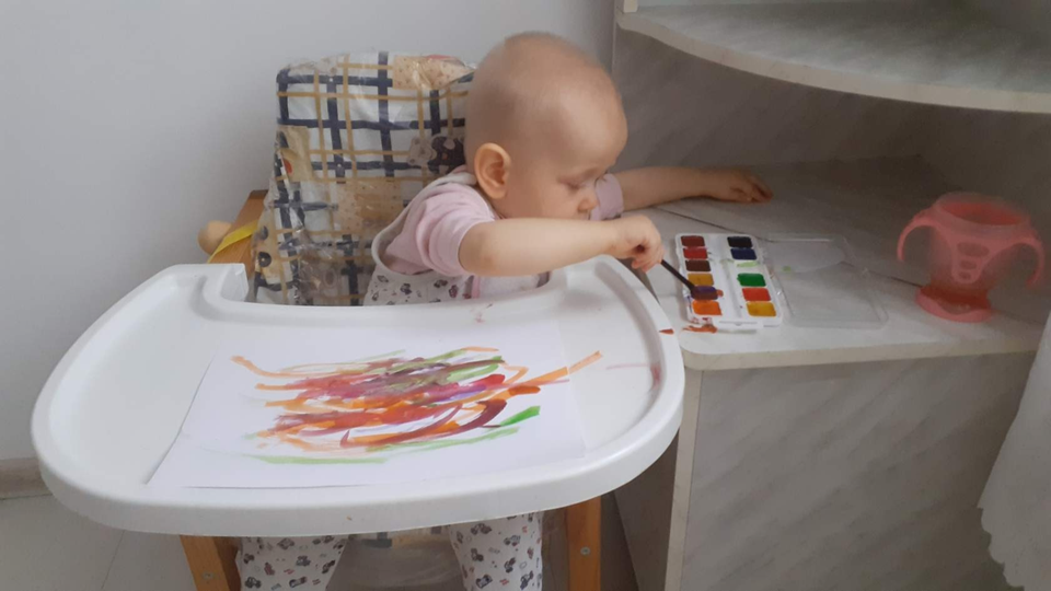 Детский рисунок - Златочка творит чудеса