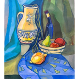 Рисунок "Натюрморт с лимоном" на конкурс "Конкурс творческого рисунка “Свободная тема-2021”"