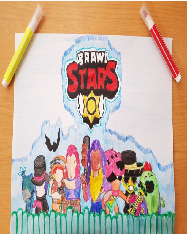 Детский рисунок - Brawl Stars