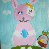 Рисунок "Пасхальный заяц"