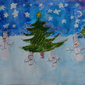 Семья снеговиков встречает новый год, Злата Дьякова, 6 лет