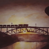 Рисунок "Железнодорожный мост в Каменске-Уральском"