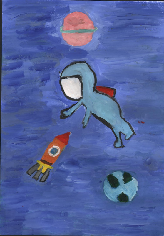 Детский рисунок - Необъятный космос