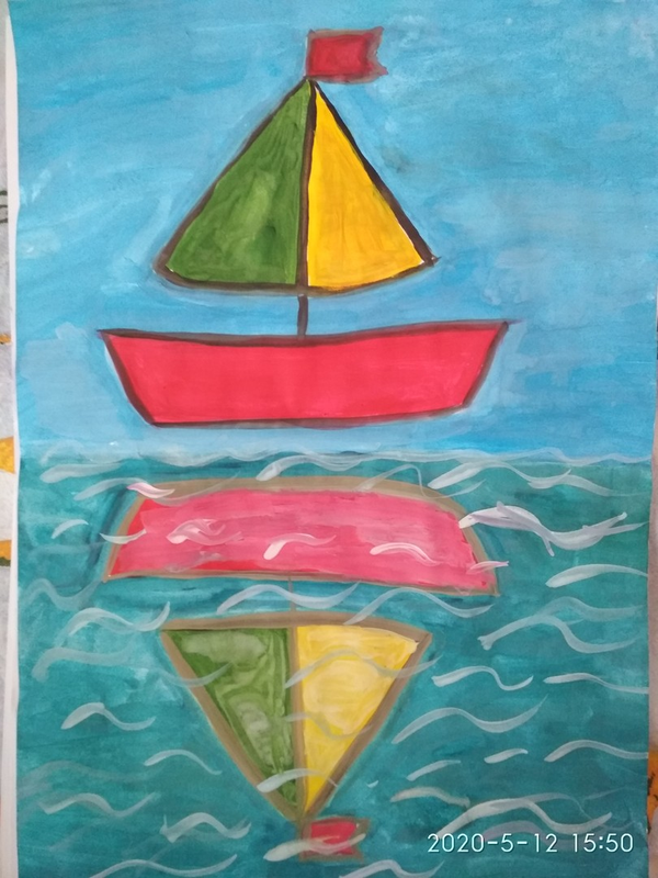 Детский рисунок - Кораблик