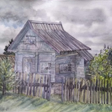 Рисунок "Деревенски дом" на конкурс "Конкурс творческого рисунка “Свободная тема-2021”"