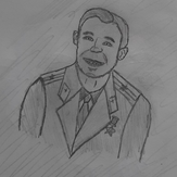 Рисунок "Гагарин" на конкурс "Конкурс детского рисунка "Рисовашки и друзья""