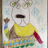 Рисунок "Северный медведь" на конкурс "Конкурс детского рисунка "Любимое животное - 2018""