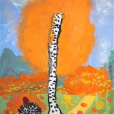 Рисунок "Осенняя береза"