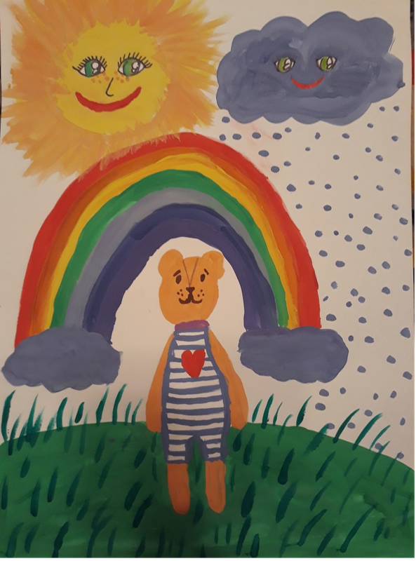 Детский рисунок - Счастливое детство