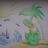 Рисунок "Остров драконов" на конкурс "Конкурс творческого рисунка “Свободная тема-2019”"
