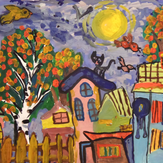 Рисунок "Осенний пейзаж" на конкурс "Конкурс детского рисунка “Сказочная осень - 2018”"