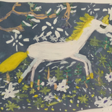 Рисунок "Белогривая лошадка"