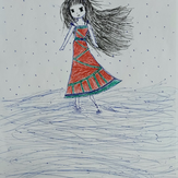 Рисунок "Дождь и радость и море" на конкурс "Конкурс творческого рисунка “Свободная тема-2024""