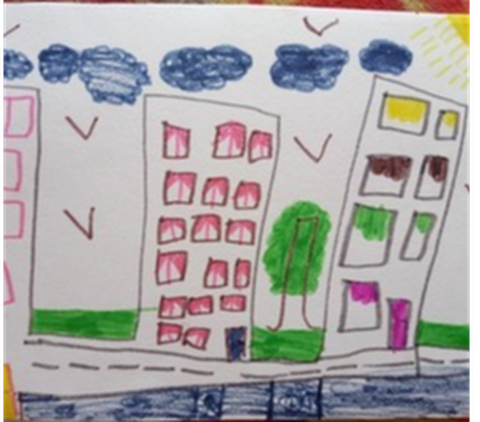 Детский рисунок - Город Ижевск