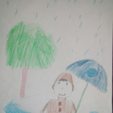 Рисунок "весенний дождь" на конкурс "Весеннее настроение"